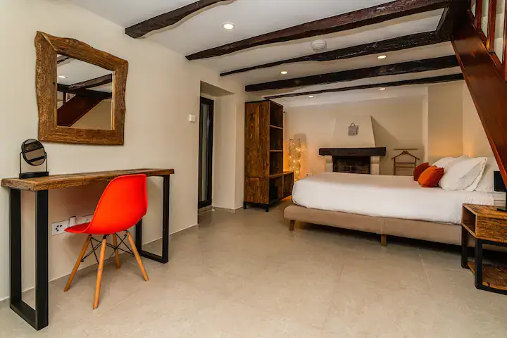 Slaapkamer van Casa da Edele in de groene omgeving van Tábua op Madeira