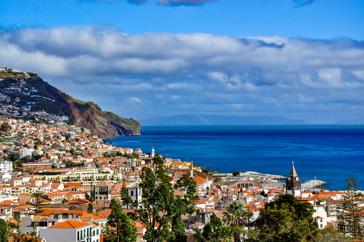 Panoramisch uitzicht over Funchal op Madeira