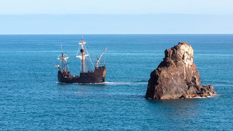 Piratenschip Santa Maria de Colombo in Funchal