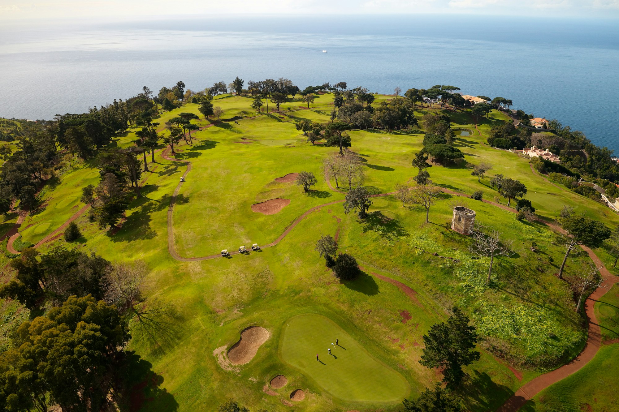 Palheiro Golf op Madeira met uitzicht over de Atlantische Oceaan